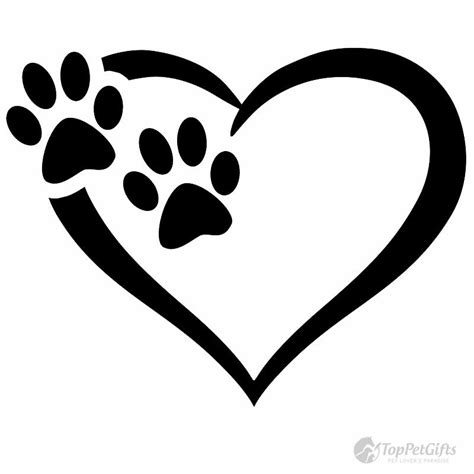 Heart & Paws Vinyl Decal | Idei tatuaje și Tatuaje