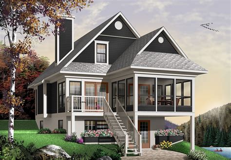 three-bedroom country-style house plan - Plan 3687