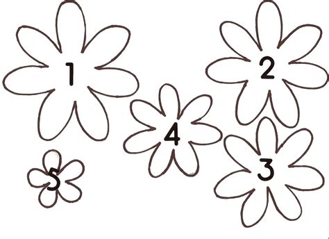 6 free printable flower templates freebie finding mom - 6 free ...