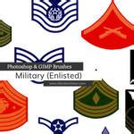 US Military Ranks I Photoshop and GIMP Brushes by redheadstock on ...