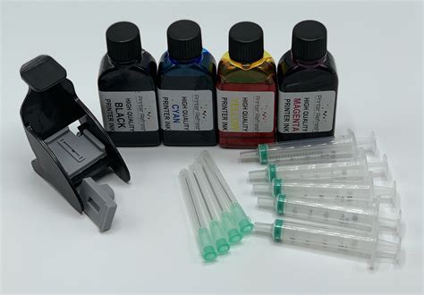 High Quality Black and Colour Ink Cartridge Refill Kit For The Hp 62 and 62xl HP62 HP62XL