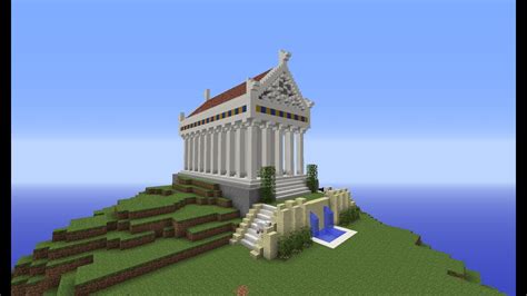 Minecraft Greek City Temple: Building with Optical Creeper Episode 1 ...