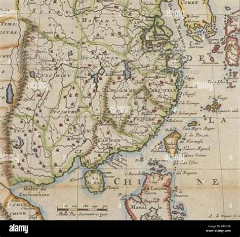 1683 Map of Formosa (Taiwan) and Surrounding Countries by Dutch ...