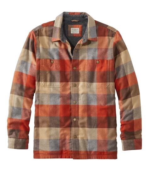 Men's Fleece-Lined Flannel Shirt, Snap Front, Slightly Fitted | Casual Button-Down Shirts at L.L ...