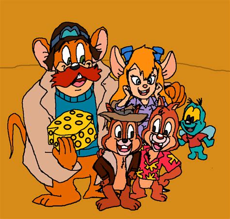 Chip, Dale, Gadget Hackwrench, Monterey Jack and Zipper. - Chip 'n Dale ...