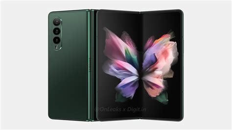 Official renders of Galaxy Z Fold 3 leak, revealing three colors ...