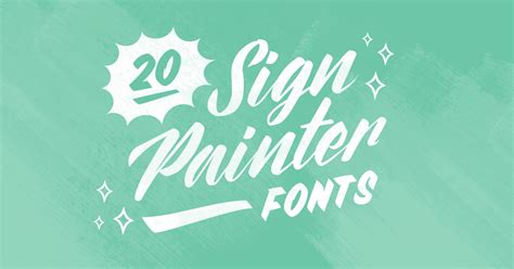 20 Sign Painter Fonts to Create Labels, Signs, and Cards - Creative Market Blog