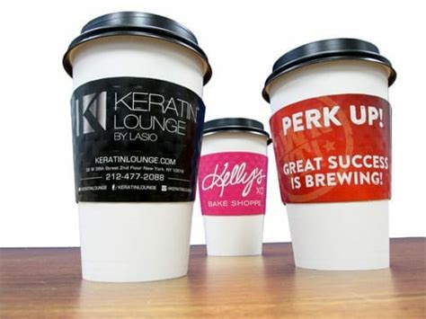Custom Cup Sleeves and Custom Printed Coffee Sleeves