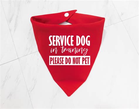 Service Dog in Training Bandana Service Dog in Training - Etsy