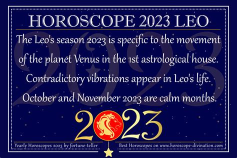 Horoscope 2023 Leo - Yearly Forecast & Future