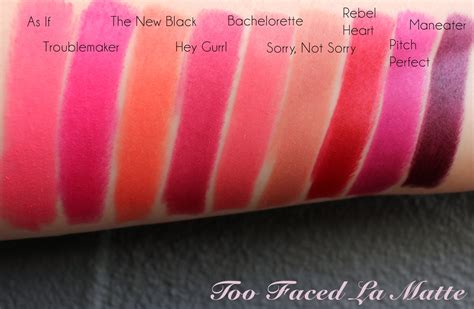 Too Faced La Matte Lipstick Collection