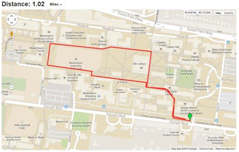 Walking Maps | Human Resources | Washington University in St. Louis