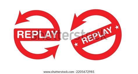 Replay Badge Logo Illustration Vector Stock Vector (Royalty Free) 2205672981 | Shutterstock