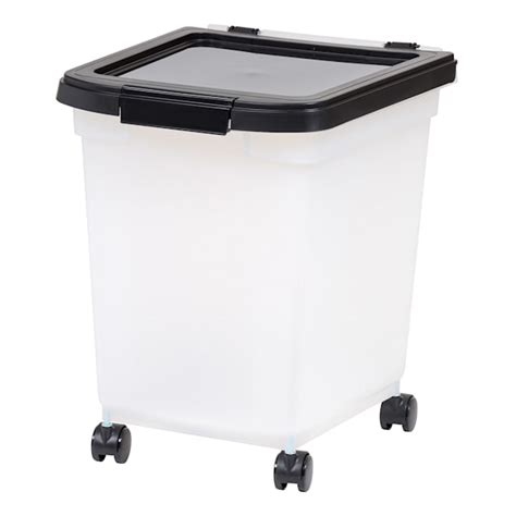 Iris Black Airtight Food Storage Container, 51 Cups | Petco