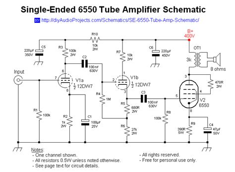 Diy Solid State Guitar Amp Schematics - Wiring Draw And Schematic