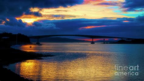 Skye Bridge Sunset Photograph by Chris Thaxter - Pixels