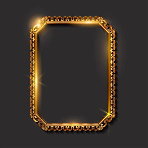 Decorative vintage golden frames and borders 545115 Vector Art at Vecteezy