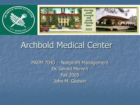 PPT - Archbold Medical Center PowerPoint Presentation, free download - ID:1242751