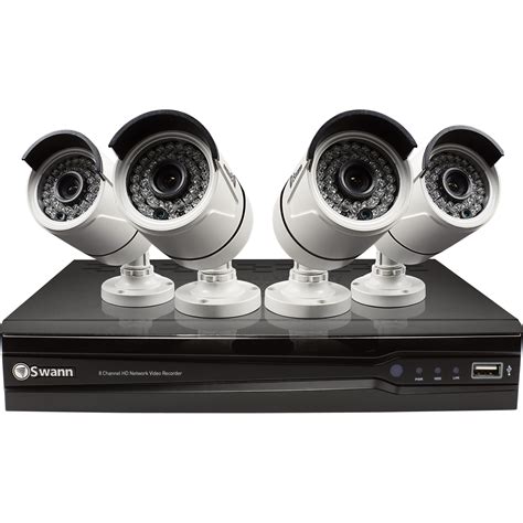 Swann Communications Professional 8-Channel NVR Security System with 4 ...