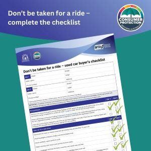 Car buyer's checklist | Department of Energy, Mines, Industry ...