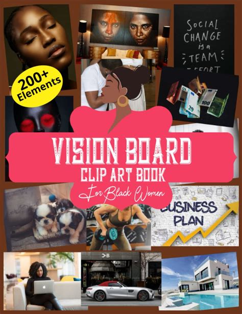 Buy Vision Board Clip Art Book For Black Women: Create Powerful Vision Boards from 200+ Pictures ...