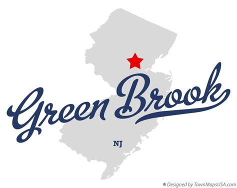 Map of Green Brook, NJ, New Jersey