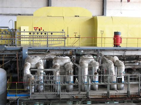 Steam turbine at a power plant — Stock Photo © arogant #2257501