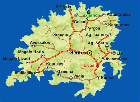 Map of Serifos