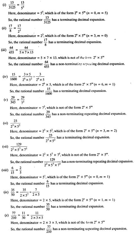 NCERT Solutions For Class 10 Maths Chapter 1 Real Numbers Ex 1.4