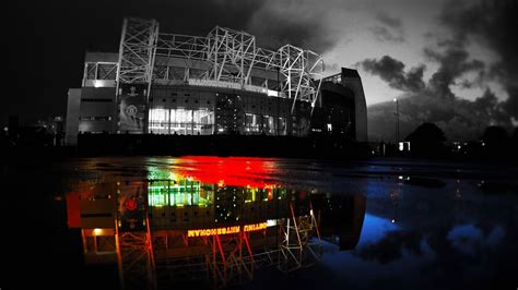 Manchester United Fc Old Trafford Stadium Night Wallpaper Hd Fotki ...