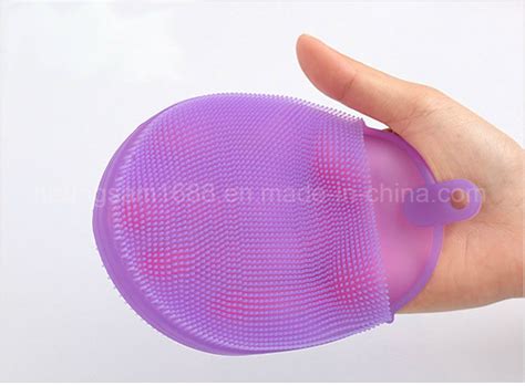 Silicone Kitchen Scrubber Cleaning Hand Tool Brushes Silicone Bowl ...