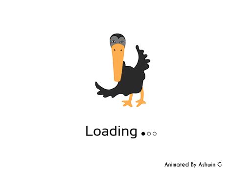 Funny bird Loader by Ashwin Ganvir on Dribbble