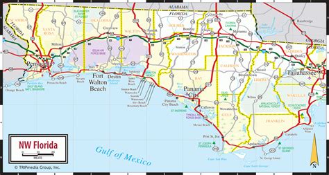 Map Of Florida Gulf Coast Beach Towns | Printable Maps