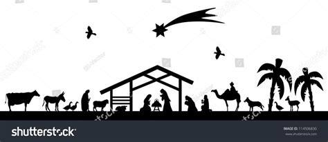 Bethlehem silhouette | Silhouette, Vector images, Stock vector