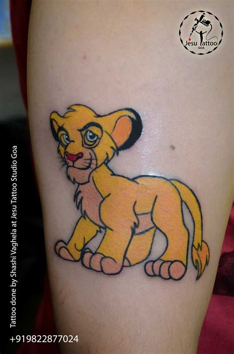 Best Lion King Simba Tattoo - Jesu Tattoo Studio Goa