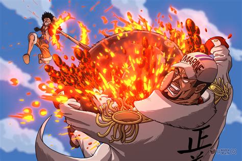 LUFFY VS. AKAINU FANART : OnePiece