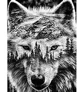 Amazon.com: BELLCAT Wolf Diamond Painting- Diamond Painting Kits,Diamond Art, Full Drill 5d ...