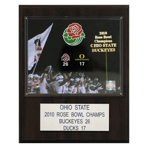 NCAA 12 x 15 in. Football Ohio State 2010 Rose Bowl Champions Plaque ...