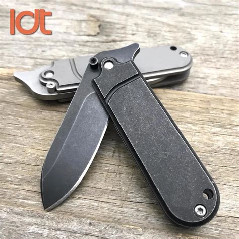 Aliexpress.com : Buy LDT Bean Mini Titanium Folding Knife S35VN Blade TC4 Handle Knives Camping ...