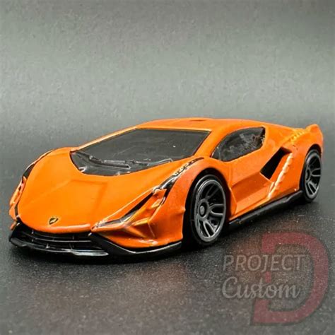 2023 HOT WHEELS Orange Lamborghini Sian FKP 37, 163/250 | HW Exotics 1/ ...