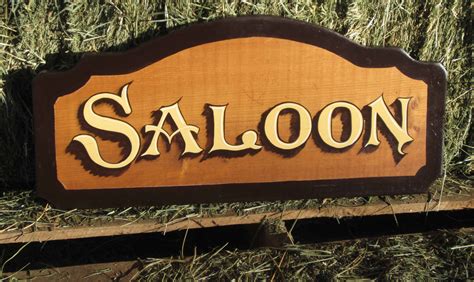 Hand Painted Saloon Sign Personalize With a Name - Etsy