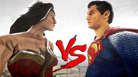 WONDER WOMAN vs SUPERMAN - Epic Battle - YouTube