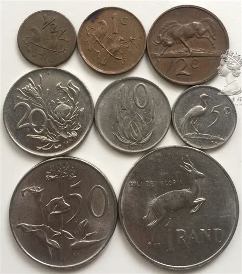 Set 8Pcs South Africa Coins Sets Old Edition Africa 100% Original Coin ...