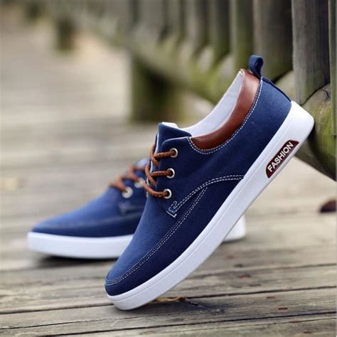 Casual-Mode Chaussure Homme Basket Homme Toile-Canvas Shoes Bleu marine - Achat / Vente basket ...