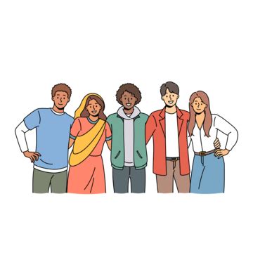 Multicultural Group Vector Art PNG, Multicultural Group Of Man Together Vector, Office, Concept ...