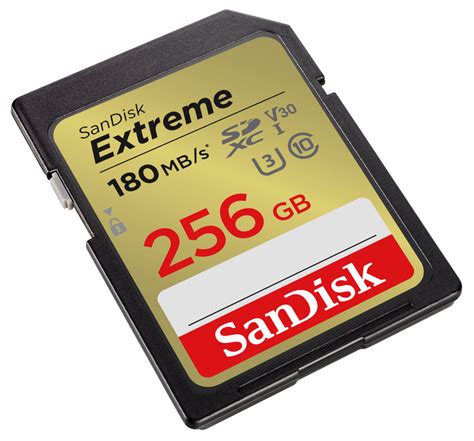 SanDisk SDXC Extreme 256GB 180MB/s V30 UHS-I - Foto Erhardt