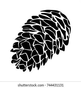 Pine Cone Silhouette Stock Vectors, Images & Vector Art | Shutterstock