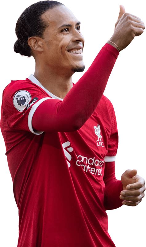 Virgil van Dijk Liverpool football render - FootyRenders