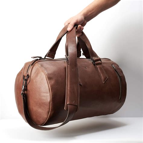 Substantial Duffle Bag · Brown | Leather duffle bag men, Leather duffle bag, Mens duffle bag