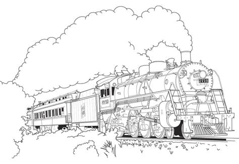 Polar Express Train Coloring Page